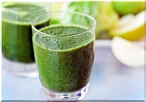 High fiber apple smoothie 