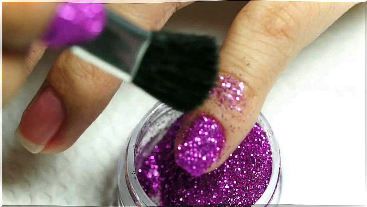 Glitter beautify your nails