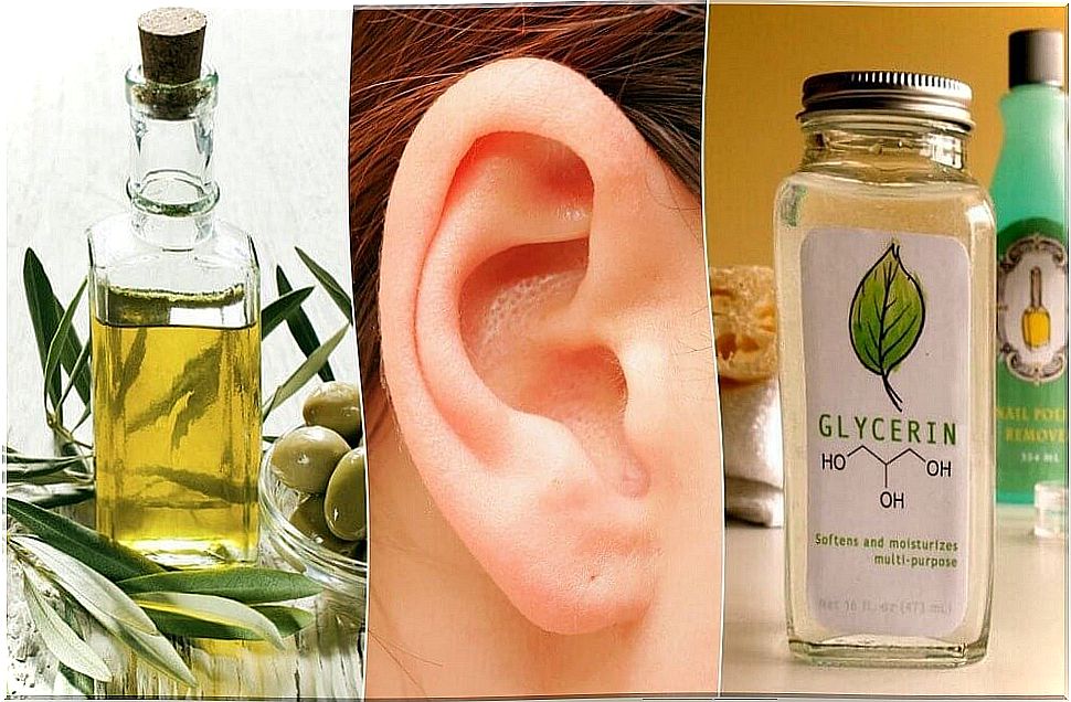 clean the ears with oil