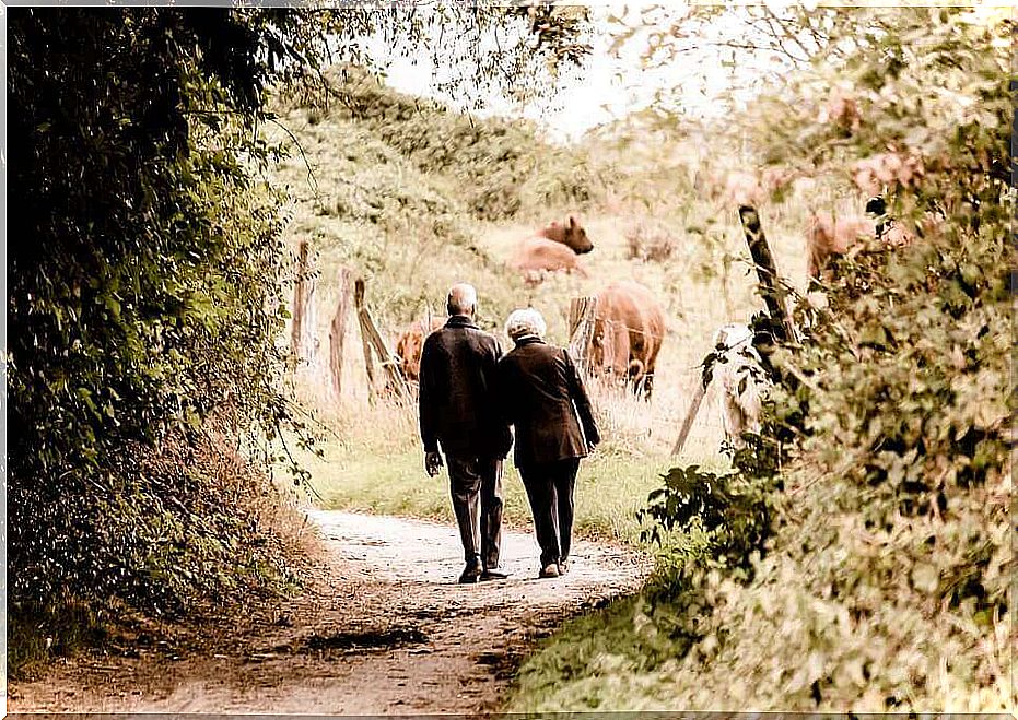 The departure of the grandparents.