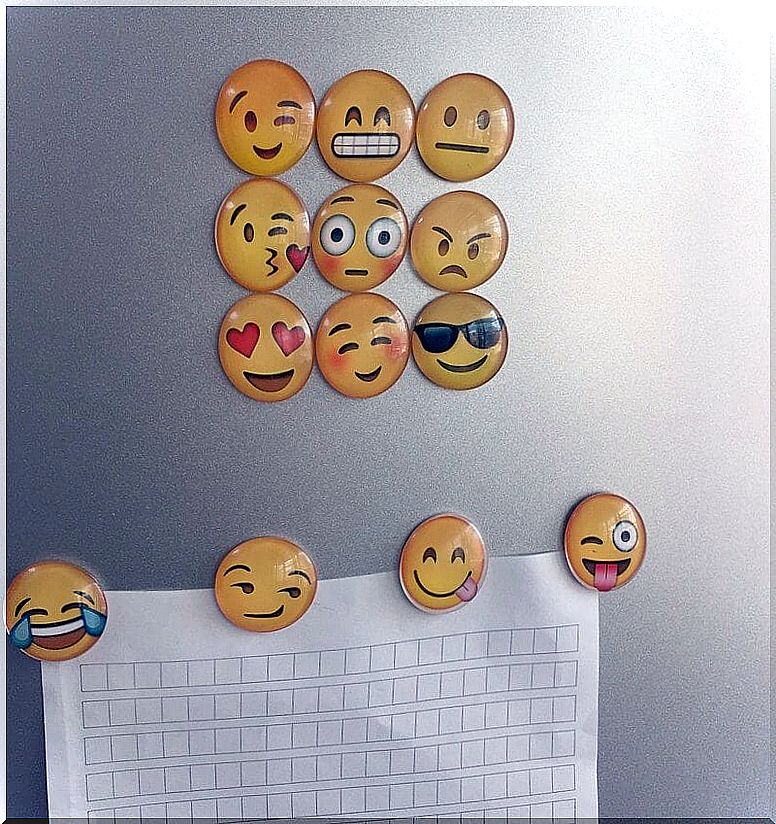 Emoji fridge magnets