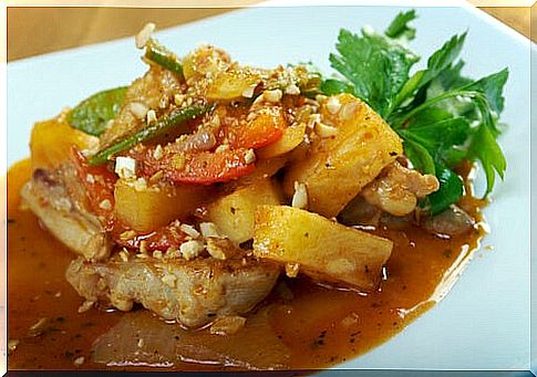 Chicken with sesame recipe.