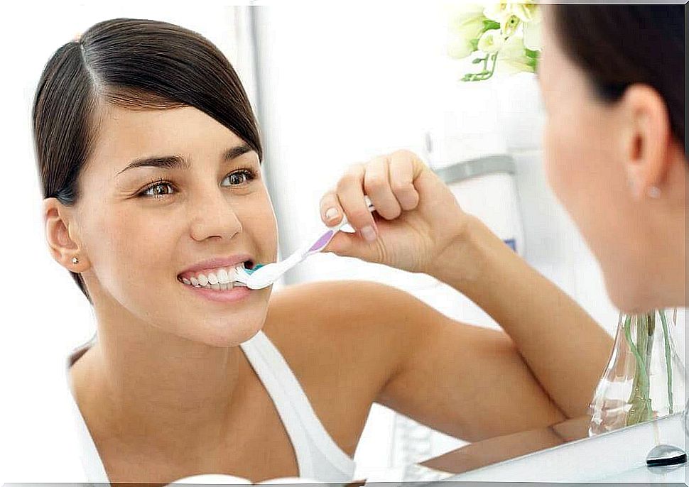 Brush your teeth at least twice a day